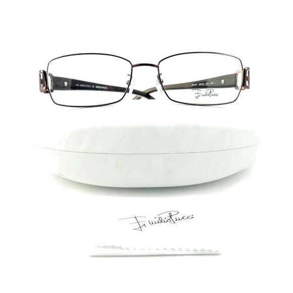 Emilio Pucci Rectangle Women Chesnut Metal Frame display picture 1